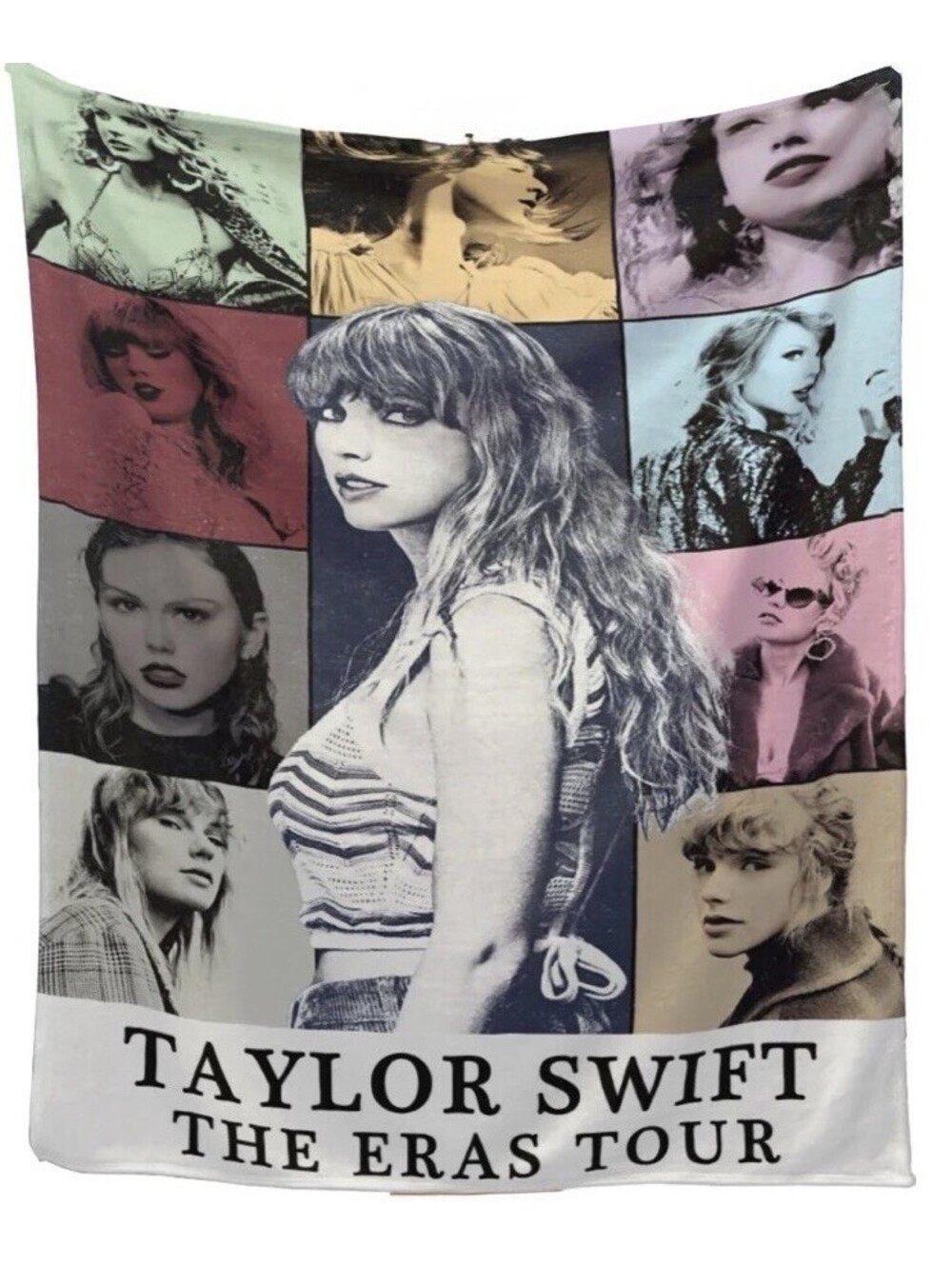 NEW Taylor Swift Unofficial The Eras Tour Flannel Throw Blanket Medium 60” x 50”
